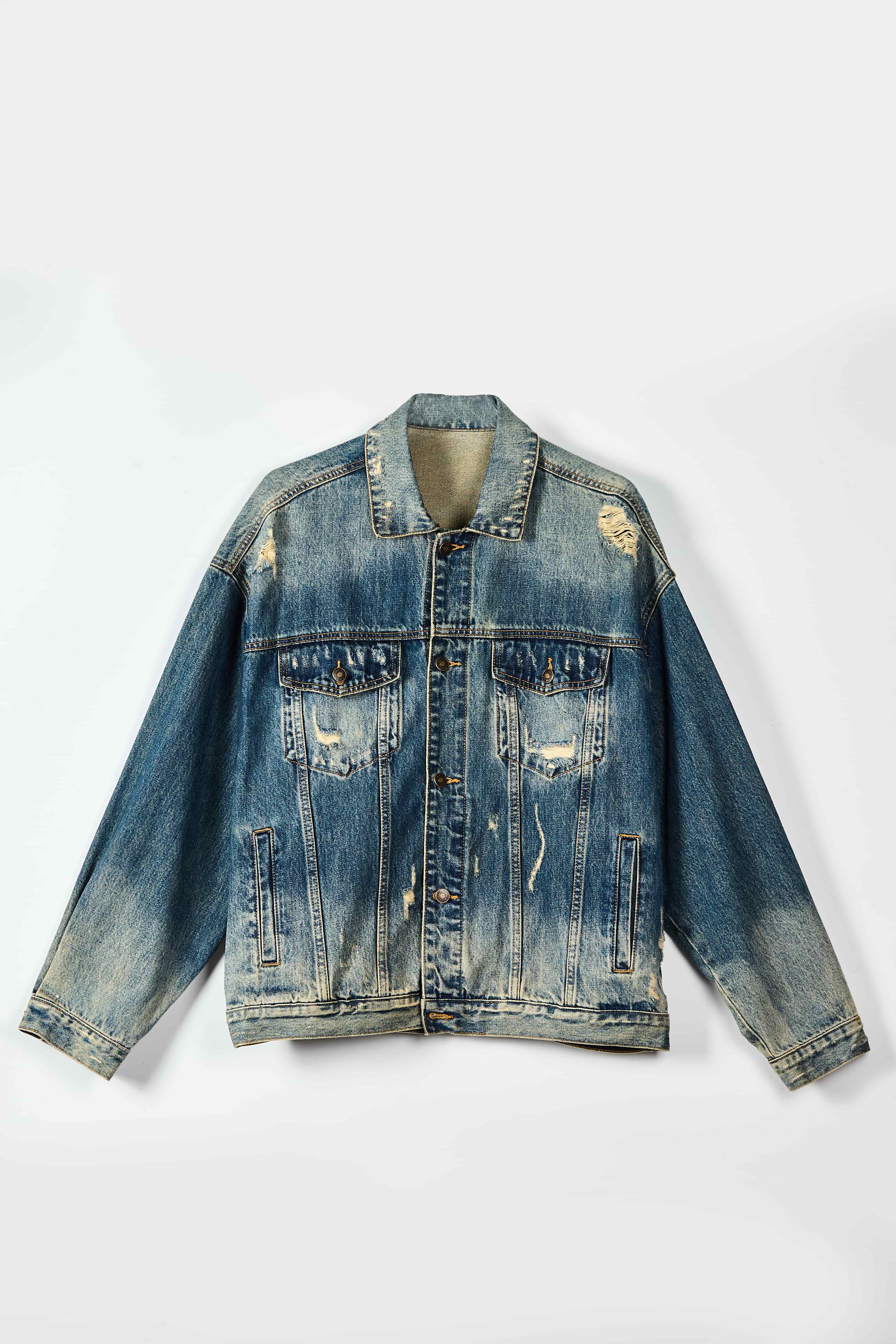Vintage Distress Denim Jacket
